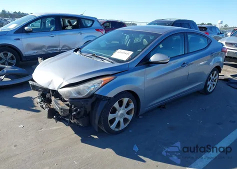 2011 Hyundai Elantra Limited (Ulsan Plant) from USA, damaged, VIN KMHDH4AE6BU082075